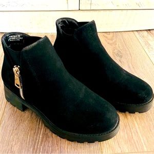 Black Suede Chelsea Boots
